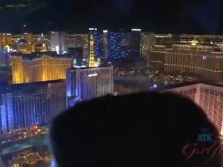 Penny's mouth receives your cum several times in Vegas
