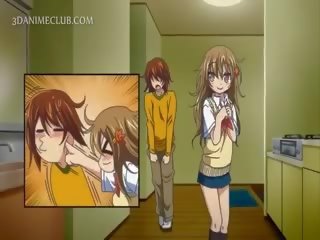 Ξανθός/ιά desiring hentai κάτι σπουδαίο πειράγματα στέλεχος με ένα τσιμπούκι