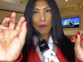 Asmr sensual- glorious ไปยัง trot ส่วนตัว flight attendant