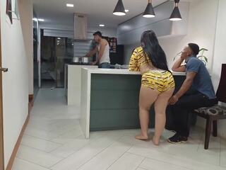 I Fuck My Best Friend's Wife While He Cooks for Me: Colombian Food dirty video