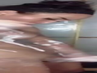 Shasha's alluring Soapy Shower