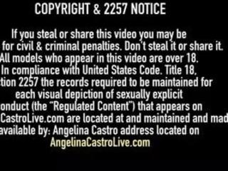 Tebal latina angelina castro keparat mademoiselle raquel dengan mengikat