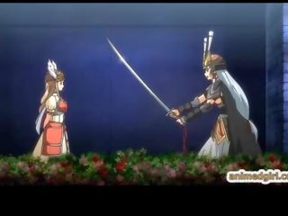 Transsexual hentai princesa difícil cutucou a partir de atrás anime bigboobs princesa