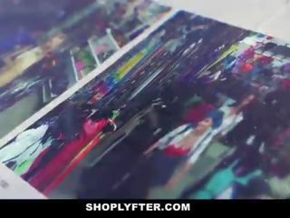 Shoplyfter - prevention αξιωματικός cuffs & fucks ξανθός/ιά thief