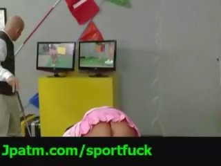 حلق لي قضيب و حل لي الجولف لقطة فيديو 1