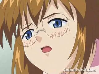 Sexy Blonde Manga femme fatale In Glasses